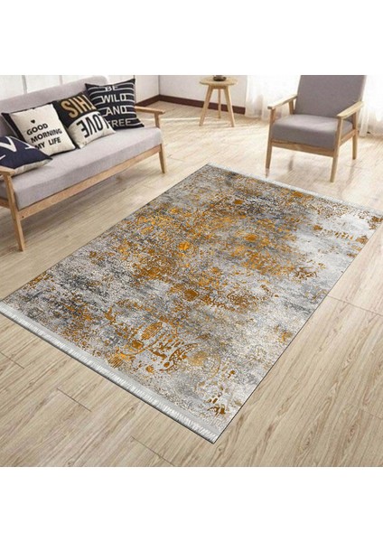 Eskitme Desenli Halı Kaymaz Taban Kilim Yıkanabilir Yolluk Dot Tabanlı Salon Halısı 4156A modelleri