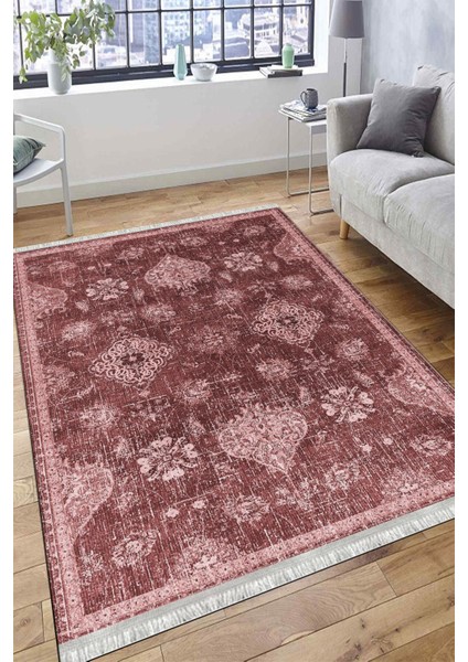 Eskitme Çiçek Desenli Halı Kaymaz Taban Kilim Yıkanabilir Yolluk Dot Tabanlı Salon Halısı 4161A fırsatları