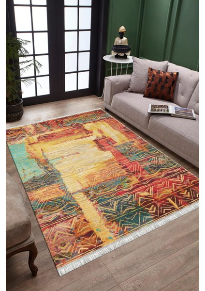 Iskandinav Desen Çok Renkli Kaymaz Taban Kilim Yıkanabilir Yolluk Dot Tabanlı Salon Halısı 4172A fiyatları