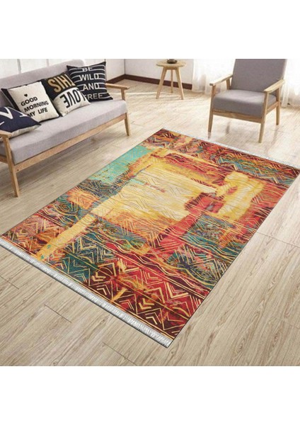 Iskandinav Desen Çok Renkli Kaymaz Taban Kilim Yıkanabilir Yolluk Dot Tabanlı Salon Halısı 4172A modelleri