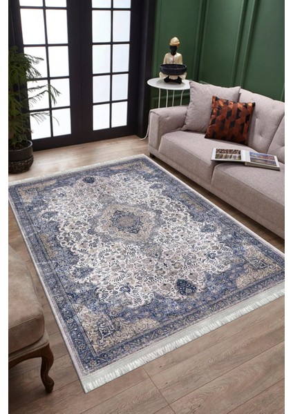 Klasik Desenli Halı Kaymaz Taban Kilim Yıkanabilir Yolluk Dot Tabanlı Salon Halısı 4109A fiyatları