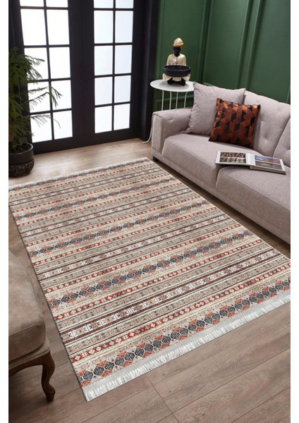 Vintage Klasik Desen Kaymaz Taban Kilim Yıkanabilir Yolluk Dot Tabanlı Salon Halısı 4165A fiyatları
