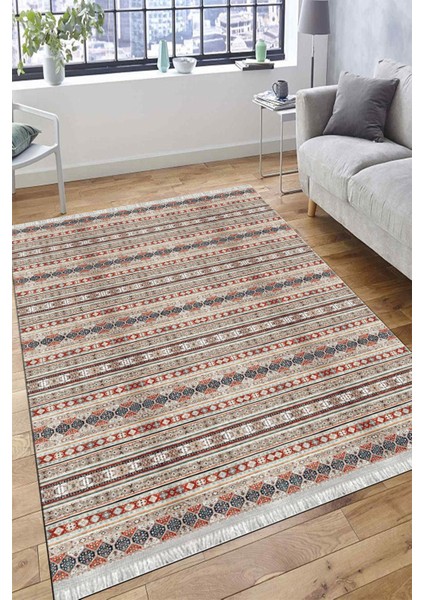 Vintage Klasik Desen Kaymaz Taban Kilim Yıkanabilir Yolluk Dot Tabanlı Salon Halısı 4165A fırsatları