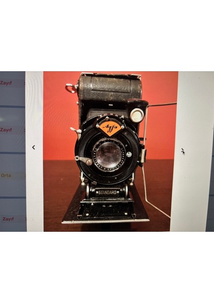 Agfa Standard Körüklü Fotoğraf Makinası Deri Kılıfında