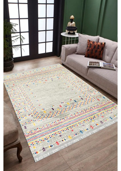 Otantik Desen Yolluk Kaymaz Taban Kilim Yıkanabilir Yolluk Dot Tabanlı Salon Halısı 4133A fiyatları