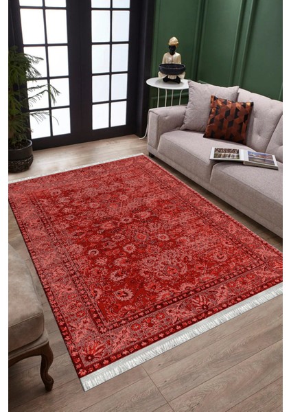 Eskitme Çiçek Desenli Halı Kaymaz Taban Kilim Yıkanabilir Yolluk Dot Tabanlı Salon Halısı 4162A fiyatları