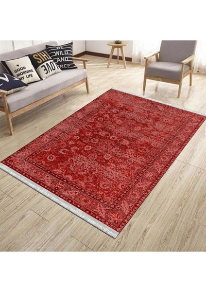 Eskitme Çiçek Desenli Halı Kaymaz Taban Kilim Yıkanabilir Yolluk Dot Tabanlı Salon Halısı 4162A modelleri