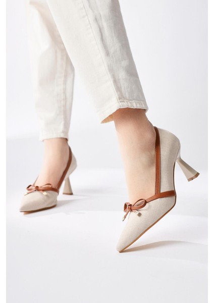 Loviisa Bej-Kahve Fiyonk Detaylı Topuklu Ayakkabı fiyatları