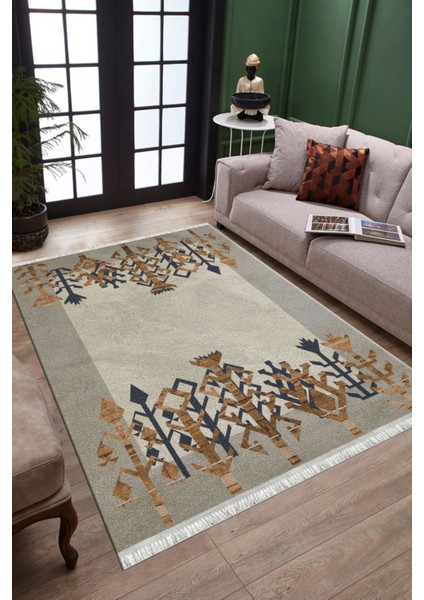 Vintage Otantik Halı Kaymaz Taban Kilim Yıkanabilir Yolluk Dot Tabanlı Salon Halısı 4212B fiyatları