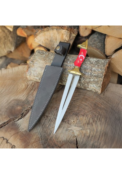 Çerkez Model 34 cm - Mika Sap - Kurt Başlı