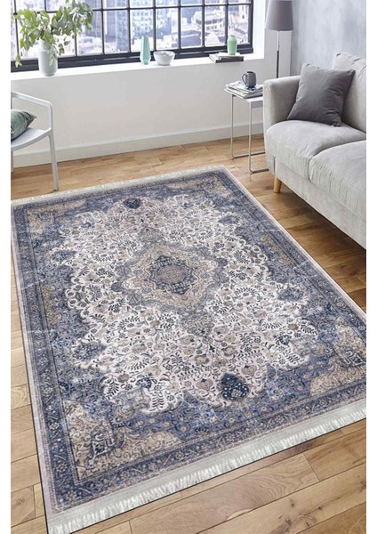 Klasik Desenli Halı Kaymaz Taban Kilim Yıkanabilir Yolluk Dot Tabanlı Salon Halısı 4109A fırsatları