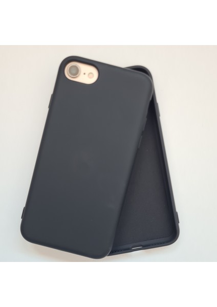 İphone SE ve İphone 7/8 ile Uyumlu İçi Kadife Esnek Silikon Kılıf