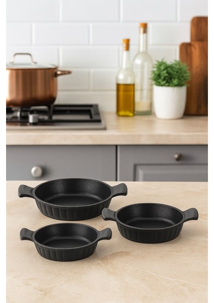 Cursa Döküm3 'lü Tava Seti 18-20-22 cm