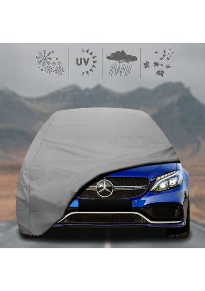 Mercedes Benz C S205 Station Wagon Oto Branda Su Geçirmez Miflonlu Araba Brandası Klipsli Araba Çadırı