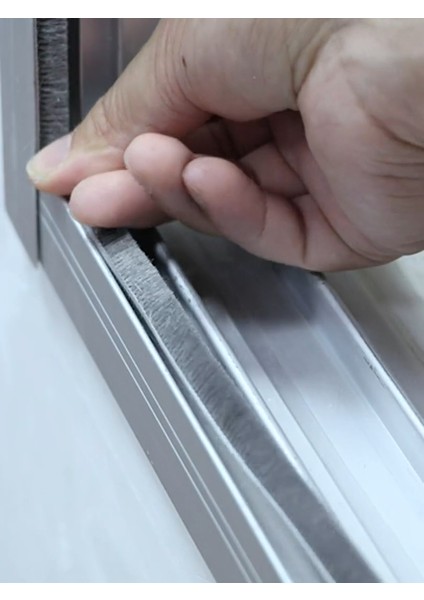 10 Metre Yapışkanlı Kıl Fitil Cam Balkon ve Alüminyum Kapı Pencere Fırça Fitili 8-10-12-15-20MM