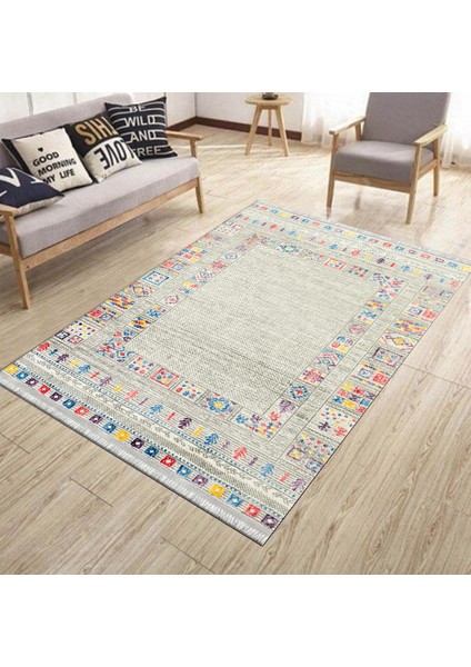 Otantik Desen Yolluk Kaymaz Taban Kilim Yıkanabilir Yolluk Dot Tabanlı Salon Halısı 4133H modelleri