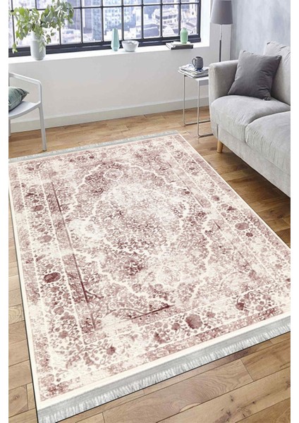 Vintage Halı Yıkanabilir Halı Kaymaz Taban Kilim Dot Tabanlı Oturma Odası Halısı 4042A fırsatları