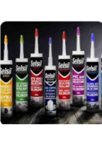 Şeffaf Silikon 280 Ml. 7 Adet