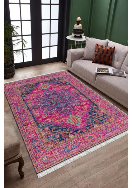 Otantik Vintage Desen Kaymaz Taban Kilim Yıkanabilir Yolluk Dot Tabanlı Salon Halısı 4191A fiyatları