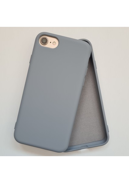 İphone SE ve İphone 7/8 ile Uyumlu İçi Kadife Esnek Silikon Kılıf