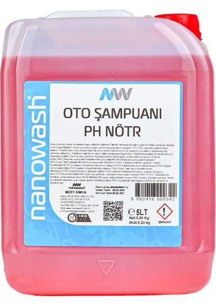 Oto Şampuanı Ph Nötr 5 Lt