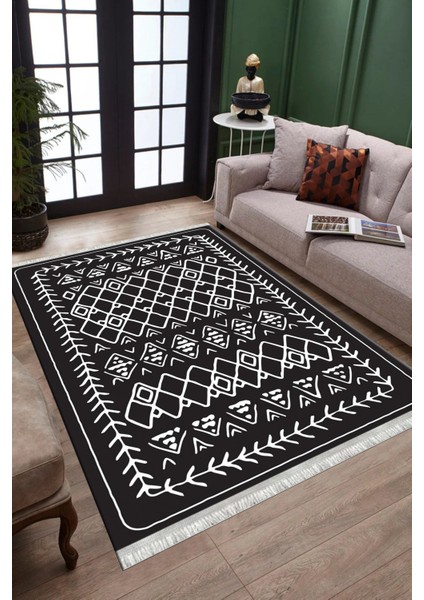 Iskandinav Figürlü Yolluk Kaymaz Taban Kilim Yıkanabilir Yolluk Dot Tabanlı Salon Halısı 4123A fiyatları