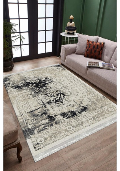 Otantik Motifli Kilim Yıkanabilir Halı Kaymaz Taban Kilim Dot Tabanlı Oturma Odası Halısı 4004B fiyatları
