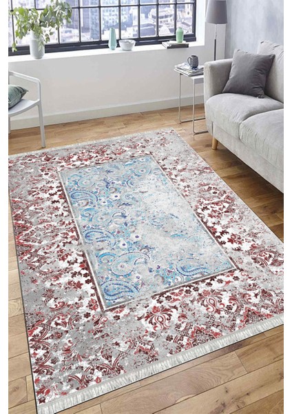 Otantik Halı Kaymaz Taban Kilim Yıkanabilir Yolluk Dot Tabanlı Salon Halısı 4210A fırsatları