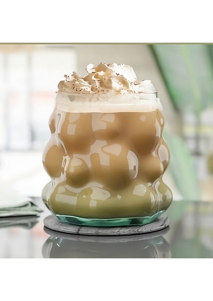 Back Sıne - Bubbly Üzüm Şekilli Sunum Bardağı – Şeffaf Renkli, Kahve, Çay, Limonata Meşrubat