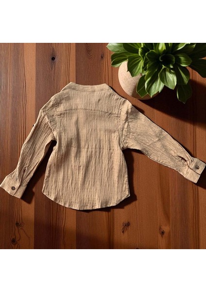 Hakim Yaka Gömlek - Nanıca Kıds - NNC123107 - Camel - 3 Yaş - NNC123107-CAMEL-3 Yaş Camel fiyatları