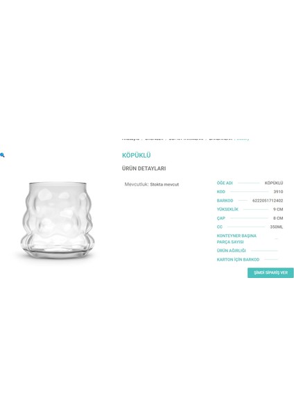 Back Sıne - Bubbly Üzüm Şekilli Sunum Bardağı – Şeffaf Renkli, Kahve, Çay, Limonata Meşrubat indirimleri