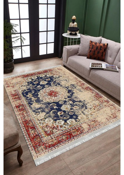 Eskitme Otantik Halı Yıkanabilir Halı Kaymaz Taban Kilim Dot Tabanlı Oturma Odası Halısı 4037A fiyatları