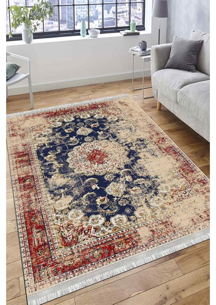 Eskitme Otantik Halı Yıkanabilir Halı Kaymaz Taban Kilim Dot Tabanlı Oturma Odası Halısı 4037A fırsatları