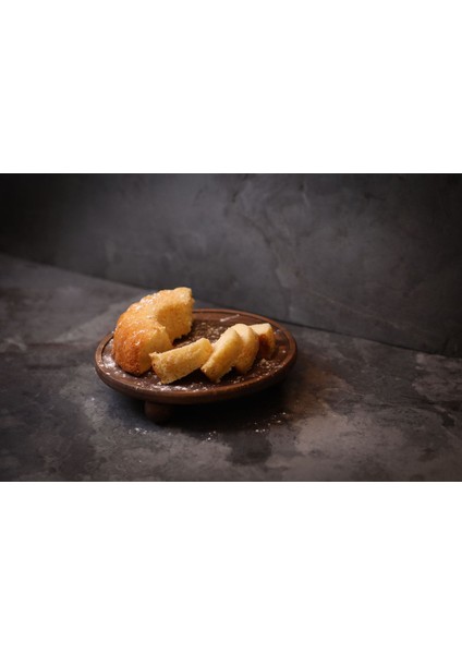 Büyük Boy 29 cm Ahşap Sunumluk Ayaklı Sunumluk Ahşap Ceviz Renk