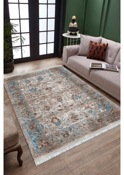 Eskitme Otantik Halı Yıkanabilir Halı Kaymaz Taban Kilim Dot Tabanlı Oturma Odası Halısı 4037A fiyatları