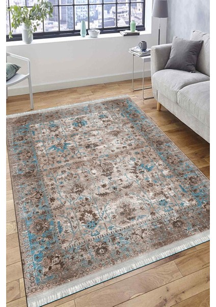 Eskitme Otantik Halı Yıkanabilir Halı Kaymaz Taban Kilim Dot Tabanlı Oturma Odası Halısı 4037A fırsatları