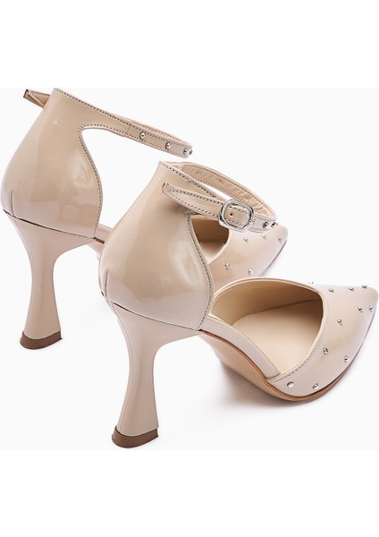 Senida Ten Troklu Sivri Burunlu Kadın Topuklu Ayakkabı indirimleri