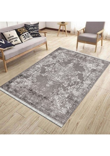 Eskitme Klasik Desen Kaymaz Taban Kilim Yıkanabilir Yolluk Dot Tabanlı Salon Halısı 4174A modelleri