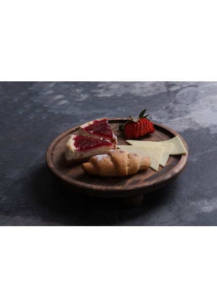 Ahşap Sunumluk Ayaklı Sunumluk Ahşap Ceviz Renk fiyatları