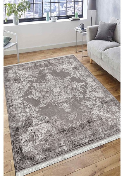 Eskitme Klasik Desen Kaymaz Taban Kilim Yıkanabilir Yolluk Dot Tabanlı Salon Halısı 4174A fırsatları