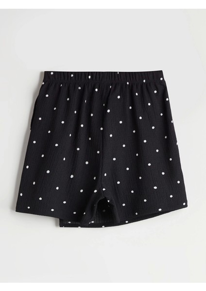 Lcw Kids Siyah Beli Lastikli Puantiyeli Kız Çocuk Şort Etek fiyatları