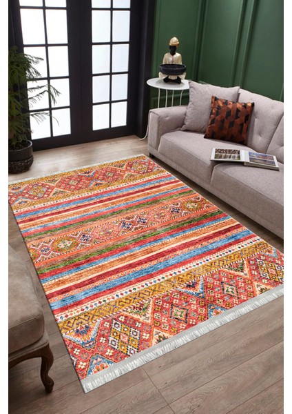 Otantik Desen Yolluk Kaymaz Taban Kilim Yıkanabilir Yolluk Dot Tabanlı Salon Halısı 4132A fiyatları