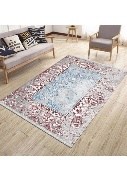 Otantik Halı Kaymaz Taban Kilim Yıkanabilir Yolluk Dot Tabanlı Salon Halısı 4210A modelleri