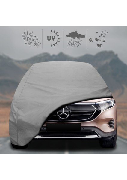 Mercedes Benz EQB(X243) Oto Branda Su Geçirmez Miflonlu Araba Brandası Klipsli Araba Çadırı