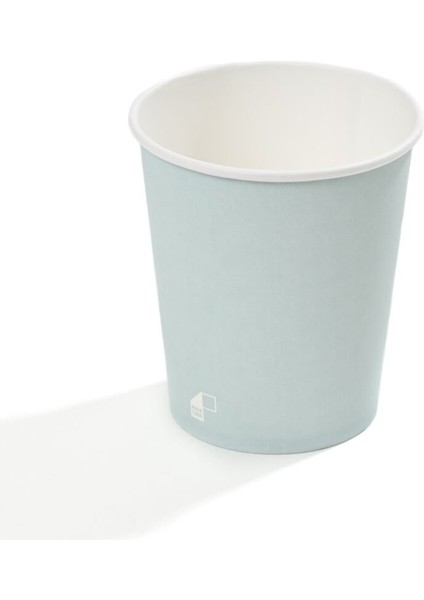 8 Oz Single Wall Baskılı Karton Bardak (Açık Mavi) 50 Adet fiyatları