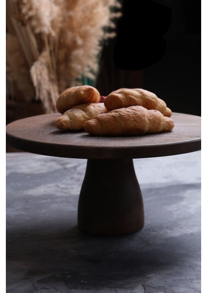 Doğal Ahşap Pasta Kek Standı , Ahşap Ayaklı Kek Standı, Sunumluk, Peynir Tabağı 28 cm fiyatları