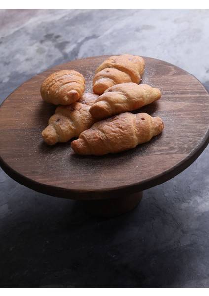Doğal Ahşap Pasta Kek Standı , Ahşap Ayaklı Kek Standı, Sunumluk, Peynir Tabağı 28 cm indirimleri