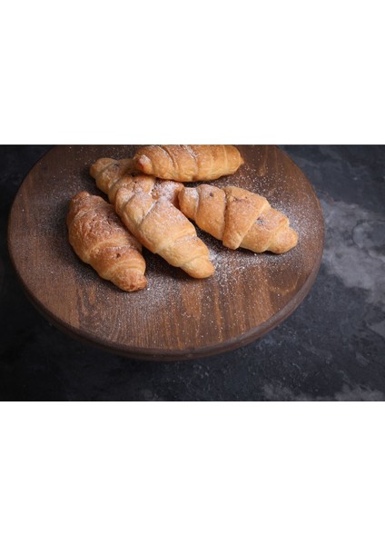 Doğal Ahşap Pasta Kek Standı , Ahşap Ayaklı Kek Standı, Sunumluk, Peynir Tabağı 28 cm