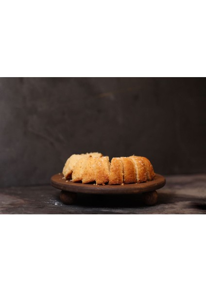 Büyük Boy 29 cm Ahşap Sunumluk Ayaklı Sunumluk Ahşap Ceviz Renk