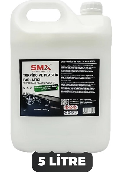 Torpido ve Plastik Parlatıcı 5 Lt. (Konsantre)